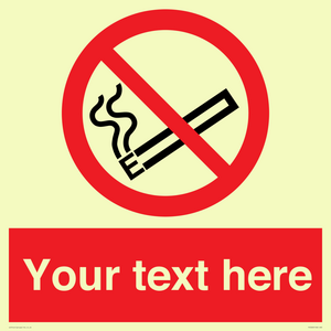 Custom No E-cigarettes / Vaping Sign